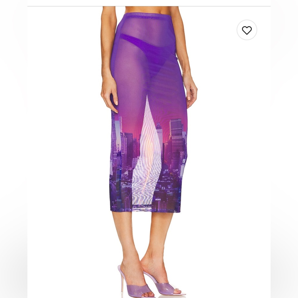 Purple Haze Sheer Maxi Skirt